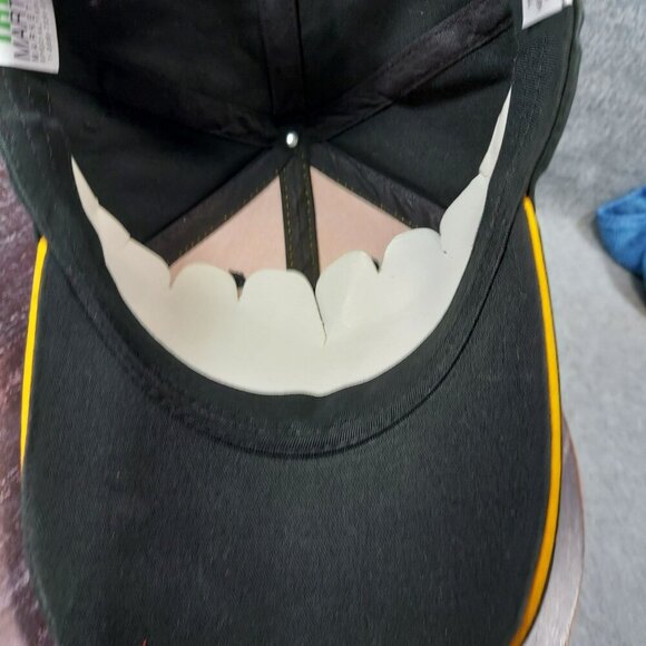 Continental Yellow & Black Logo Baseball Cap With Adjustable Strap - Picture 8 of 11